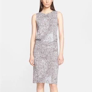 MAXMARA Orense Asymmetric Brown Spot Knit Dress